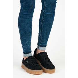 Puma Suede Platform Jewel Jr černá 5