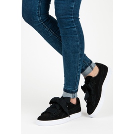Puma Suede Heart Valentine Jr černá 4