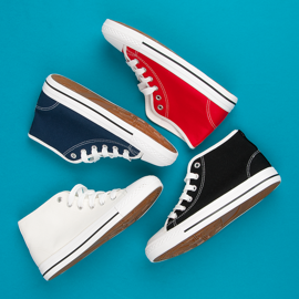 Černé tenisky nad kotníkem černá 1