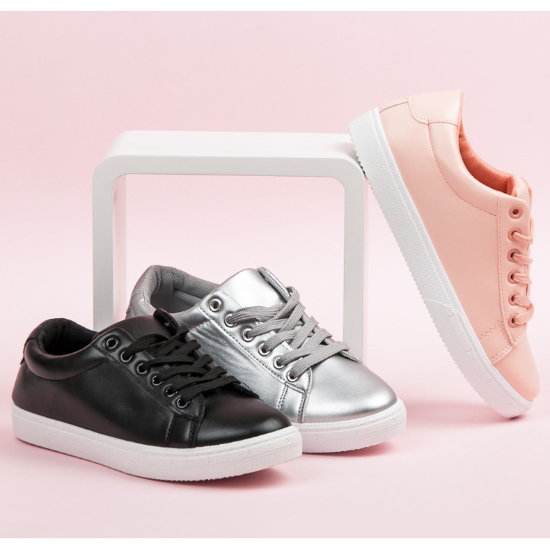 Stříbrné Tenisky S Třásněmi šedá 1