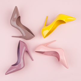 Vices Světle růžové podpatky svěráky růžový 2