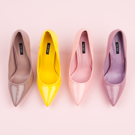 Vices Světle růžové podpatky svěráky růžový 1