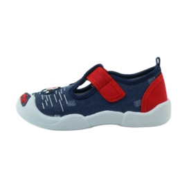 American Club Americké tenisky dětské boty kožená stélka červené námořnická modrá 2