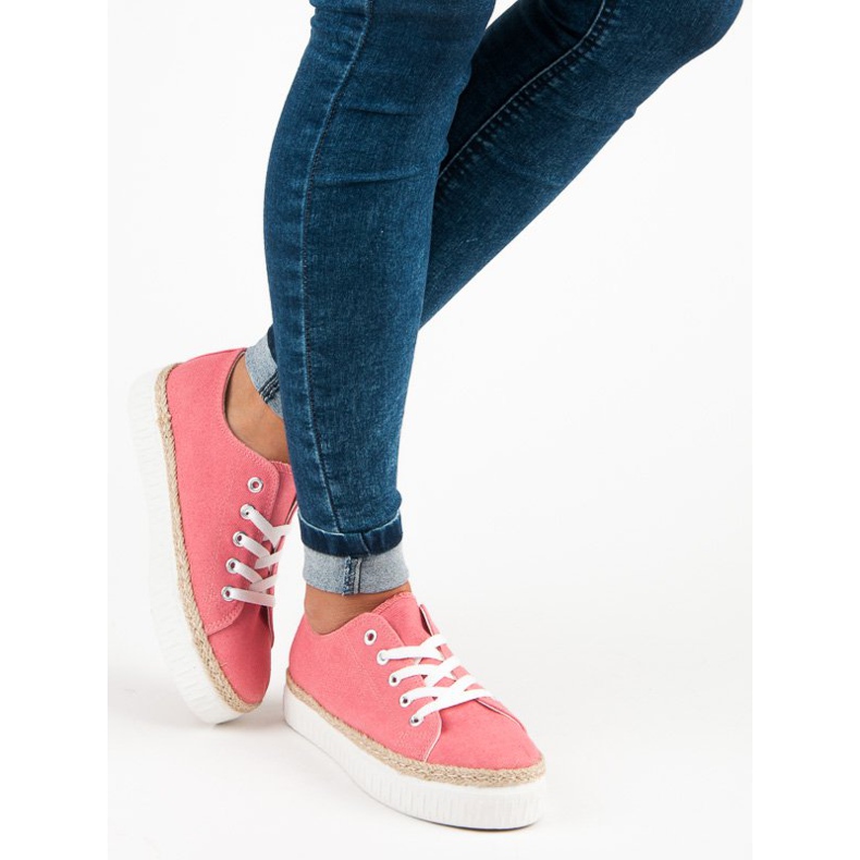 Kylie Tied Creepers Na Platformě růžový 1 Kylie Tied Creepers Na Platformě růžový 1