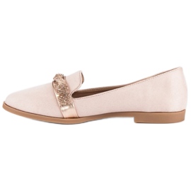 Bestelle Semišové boty s krystaly růžový 1