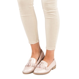 Bestelle Stylové dámské mokasíny růžový 2