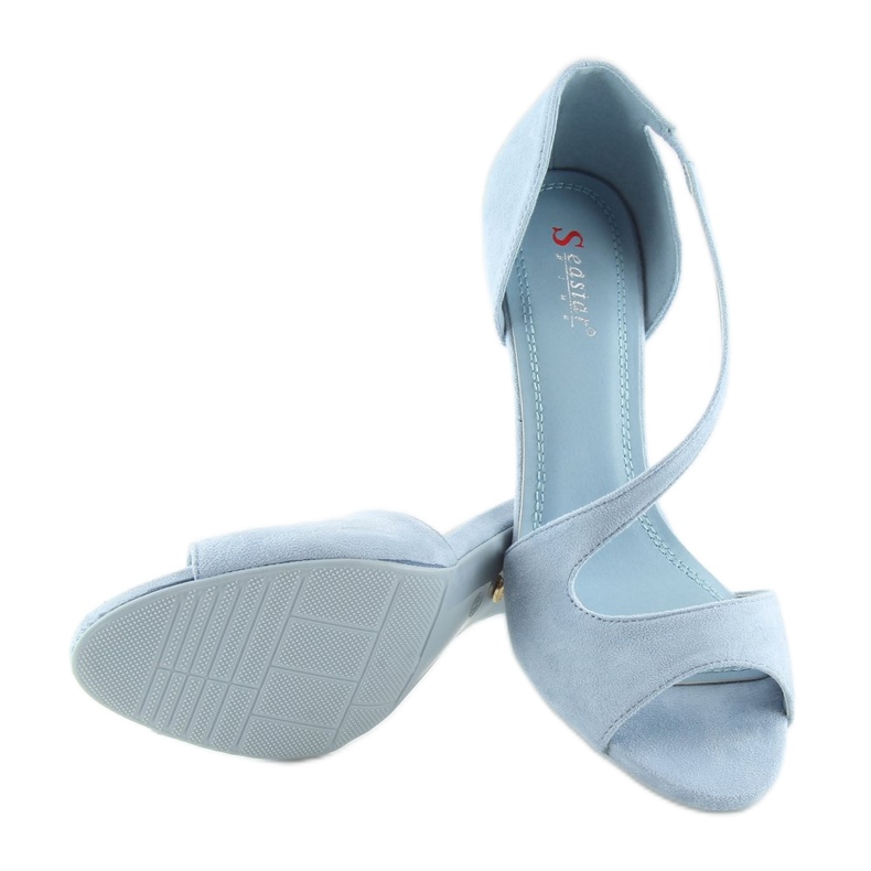 Modré asymetrické lodičky C90 LT. modrý 2