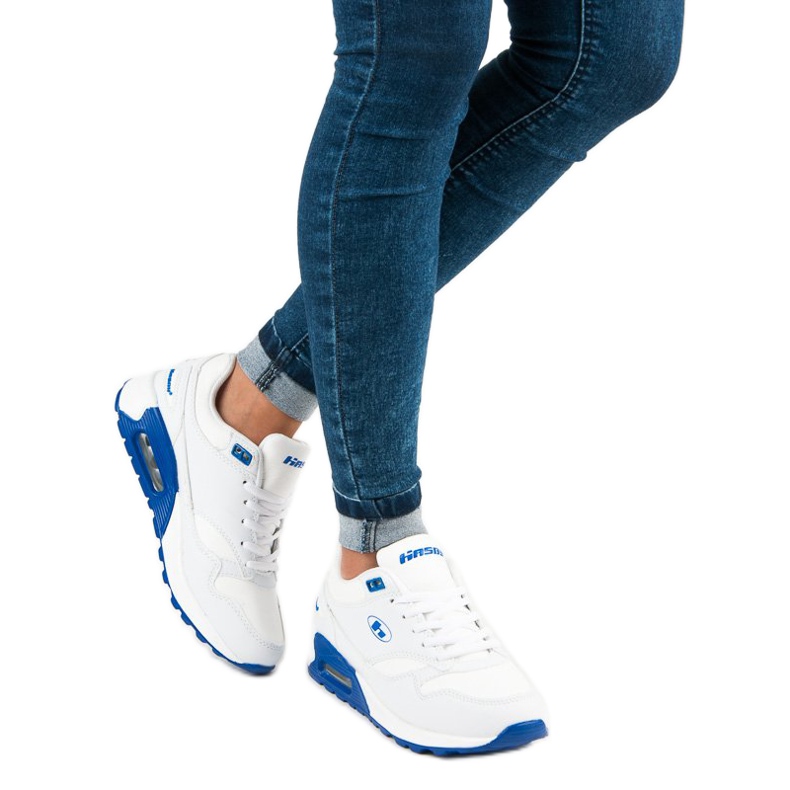 Hasby Bílé sportovní boty se zavazováním bílý 2