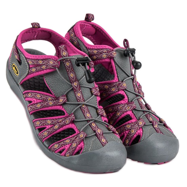 American Club Uzavřené americké sandály fialový šedá 1