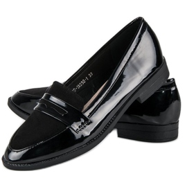 Best Shoes Černé lakované mokasíny černá 2 Best Shoes Černé lakované mokasíny černá 2