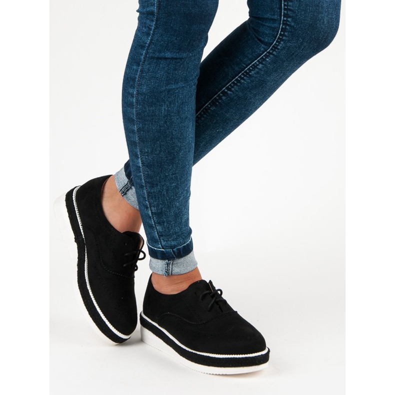 Erynn Krajkové semišové boty černá 1