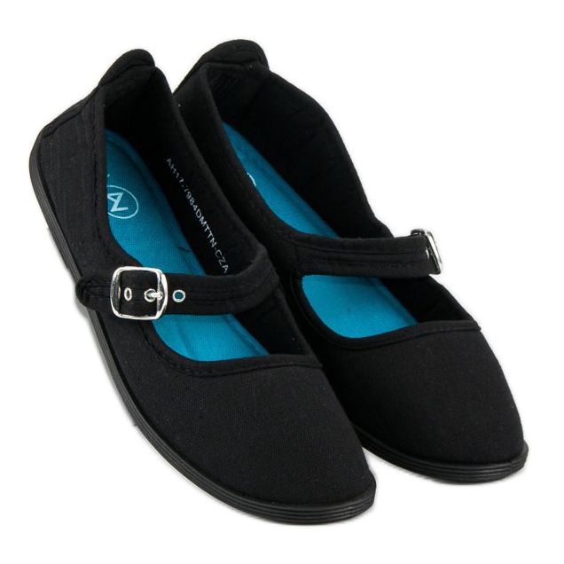 Černé baleríny s páskem mckeylor černá 1