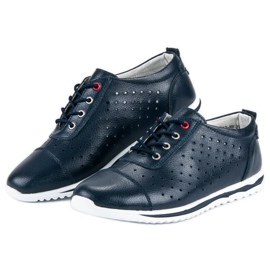 Prolamované tenisky VINCEZA námořnická modrá 2