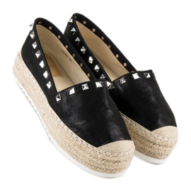 Forever Folie Espadrilky na platformě černá 1 Forever Folie Espadrilky na platformě černá 1
