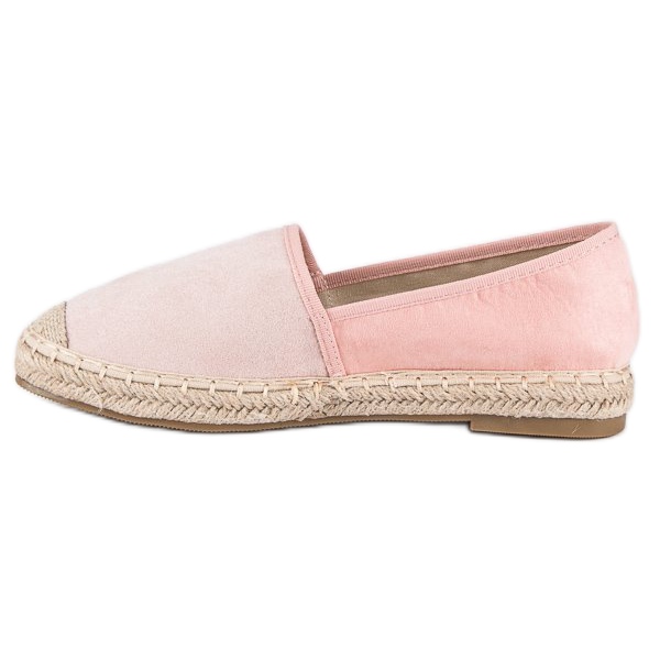 Erynn Semišové espadrilky růžový 1 Erynn Semišové espadrilky růžový 1
