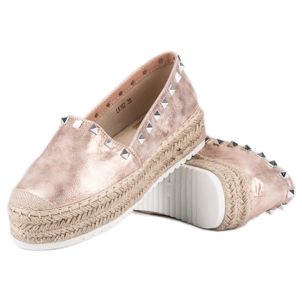 Forever Folie Espadrilky na platformě růžový 1