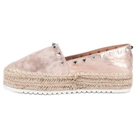Forever Folie Espadrilky na platformě růžový 2