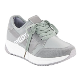 Šedé sportovní boty šedá 1