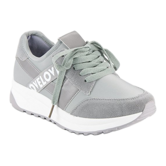 Šedé sportovní boty šedá 1