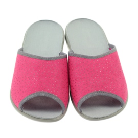 Befado dámské boty pantofle 254d088 pantofle šedá růžový 4