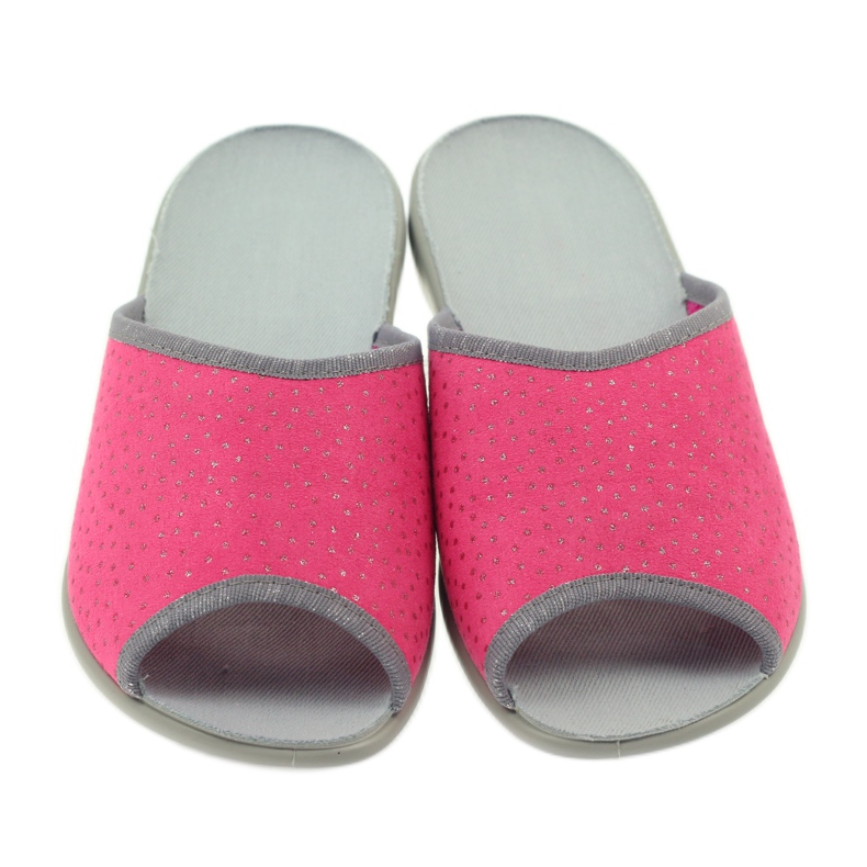 Befado dámské boty pantofle 254d088 pantofle šedá růžový 4