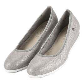 Filippo Dámské baleríny v šedé barvě šedá 2