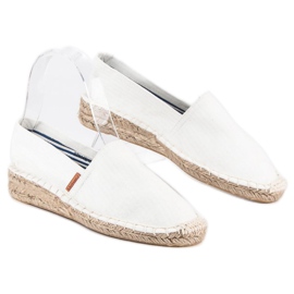 McKey Pohodlné bílé espadrilky bílý 2