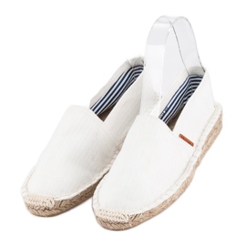 McKey Pohodlné bílé espadrilky bílý 3