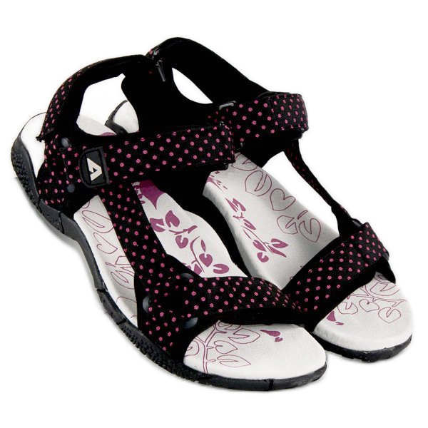 American Club Textilní americké sandály na suchý zip černá 2 American Club Textilní americké sandály na suchý zip černá 2