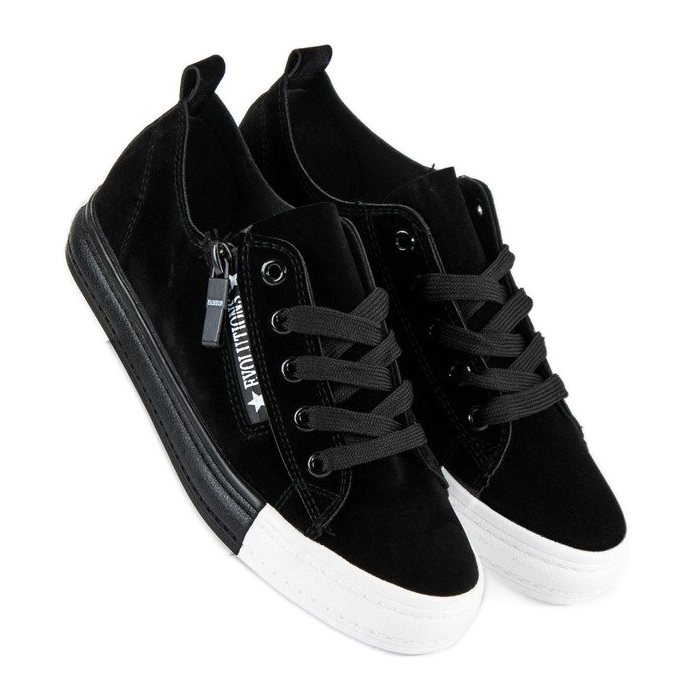 Seastar Semišové černé tenisky černá 1