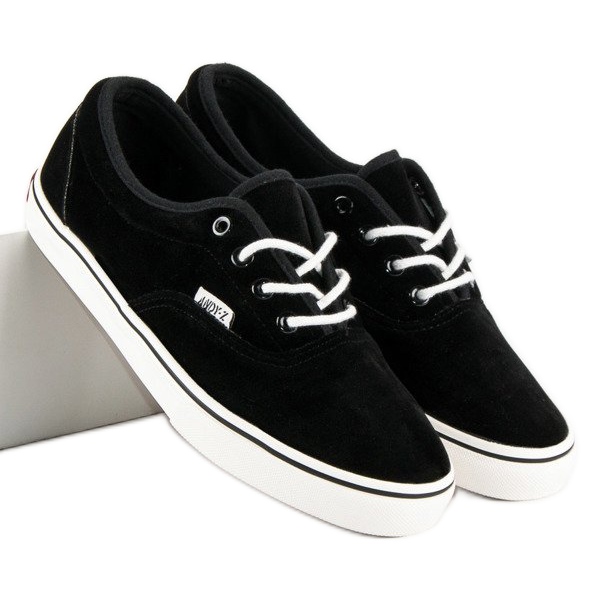 Andy Z Černé semišové tenisky černá 1