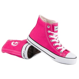 Andy Z Klasické tenisky nad kotník růžový 1