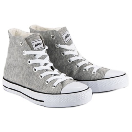 Andy Z Klasické tenisky nad kotník šedá 1