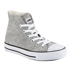 Andy Z Klasické tenisky nad kotník šedá 2