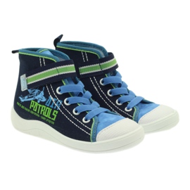 Dětské boty, tenisky, pantofle Befado 268x066 námořnická modrá modrý zelená 3