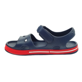 Sandály do vody Żabka COQUI Navy Blue červený námořnická modř 2