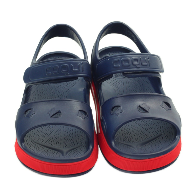 Sandály do vody Żabka COQUI Navy Blue červený námořnická modř 4