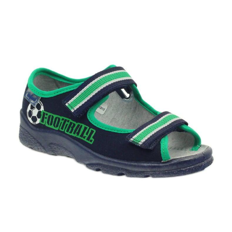Chlapecké sandály Befado 969x078 tmavě modrá zelená námořnická modrá 1