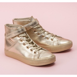 Seastar Vysoké šněrovací tenisky žlutá 1