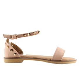 Sandály s růžovými cvočky 117-11 růžová 1
