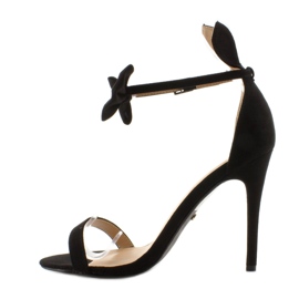 Sandály na špendlíku s ušima ZJ-15P Black černá 2 Sandály na špendlíku s ušima ZJ-15P Black černá 2