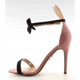 Sandály na špendlíku s ušima ZJ-15P Pink růžový 2 Sandály na špendlíku s ušima ZJ-15P Pink růžový 2