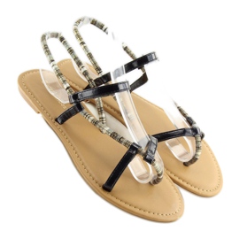 Černé sandály 5130 černé černý 2