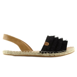 Černé espadrilky v karibském stylu 8413 černá 6