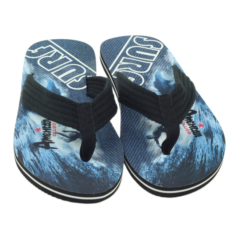 American Club Americké pánské žabky SURF černý 3