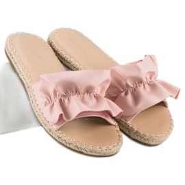 Vices Růžové flip espadrilky svěráky růžový 2