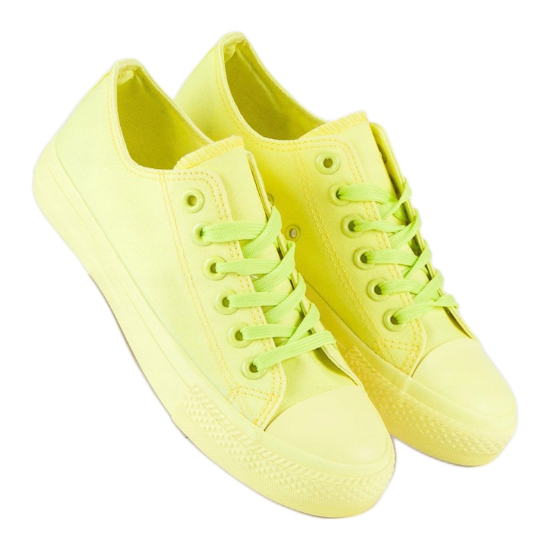 SHELOVET žluté Tenisky Na Vazbě žlutá 1