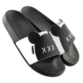 Silikonové pantofle XoXo černé J10761B Black černý 2
