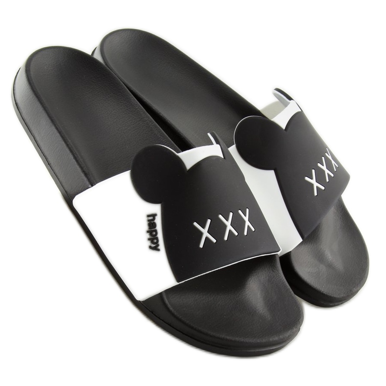 Silikonové pantofle XoXo černé J10761B Black černý 2