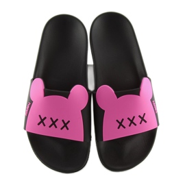 Silikonové XoXo růžové pantofle J10761B růžový 3